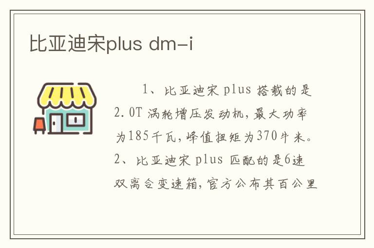 比亚迪宋plus dm-i
